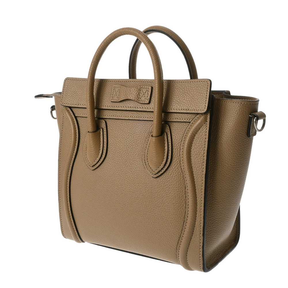 Celine Dune Luggage Handbag Calf Drummed